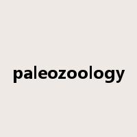 paleozoology是什么意思
