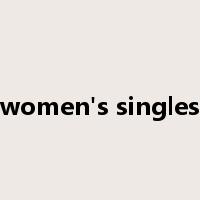 women's singles是什么意思