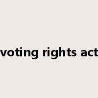 voting rights act是什么意思
