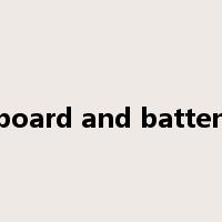 board and batten是什么意思