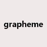 grapheme是什么意思