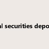 central securities depository是什么意思