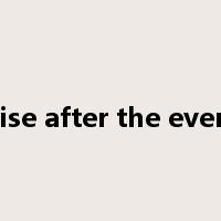 wise after the event是什么意思