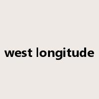 west longitude是什么意思