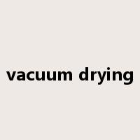 vacuum drying是什么意思