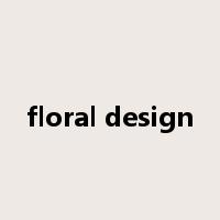 floral design是什么意思