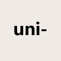 uni-是什么意思