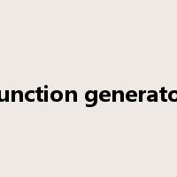 function generator是什么意思