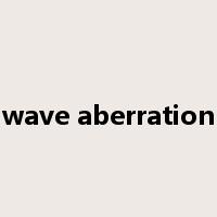 wave aberration是什么意思
