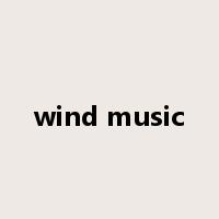 wind music是什么意思