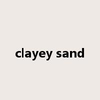 clayey sand是什么意思