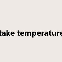take temperature是什么意思