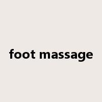 foot massage是什么意思