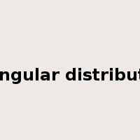 triangular distribution是什么意思