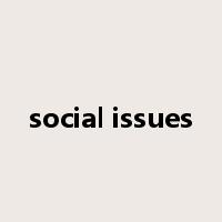 social issues是什么意思