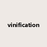 vinification是什么意思