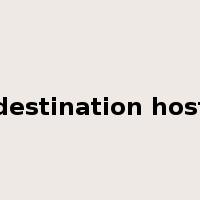 destination host是什么意思