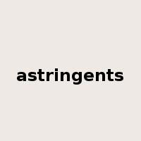 astringents是什么意思