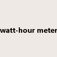 watt-hour meter是什么意思