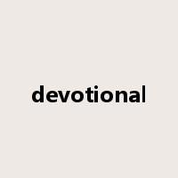 devotional是什么意思
