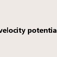 velocity potential是什么意思