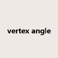 vertex angle是什么意思