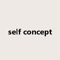 self concept是什么意思