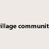 village community是什么意思