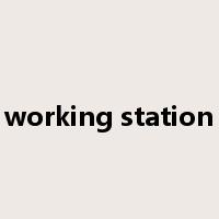 working station是什么意思