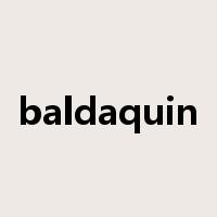 baldaquin是什么意思