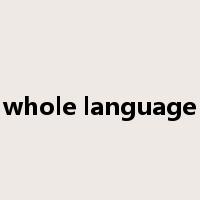 whole language是什么意思