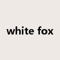 white fox是什么意思