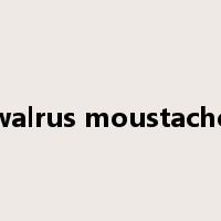 walrus moustache是什么意思