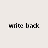 write-back是什么意思