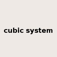 cubic system是什么意思