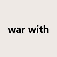 war with是什么意思
