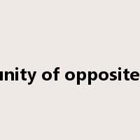 unity of opposites是什么意思
