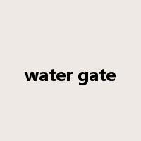 water gate是什么意思