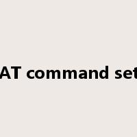 AT command set是什么意思