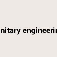 sanitary engineering是什么意思