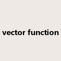 vector function是什么意思