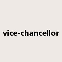 vice-chancellor是什么意思