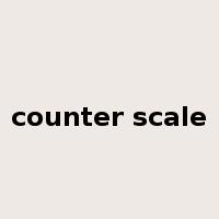 counter scale是什么意思