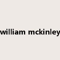 william mckinley是什么意思