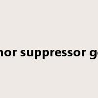 tumor suppressor gene是什么意思