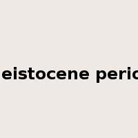 Pleistocene period是什么意思