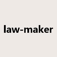 law-maker是什么意思