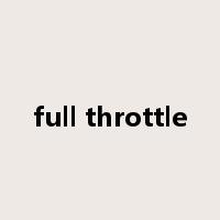 full throttle是什么意思