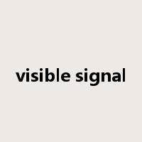 visible signal是什么意思