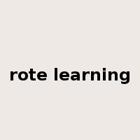 rote learning是什么意思
